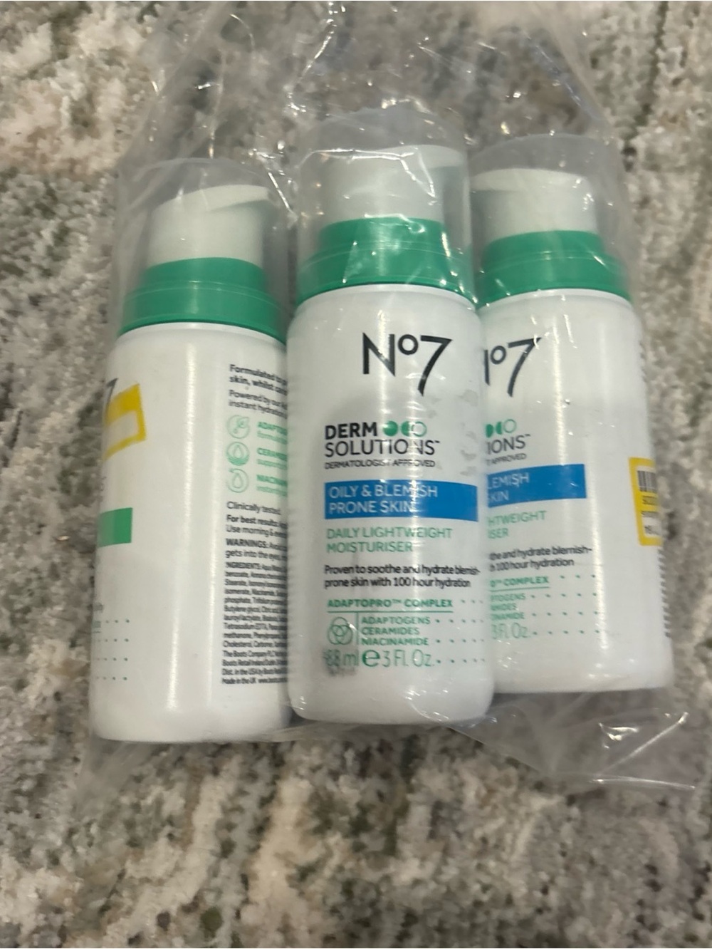 No 7 Derm Solutions Daily Lightweight Moisturiser x 3